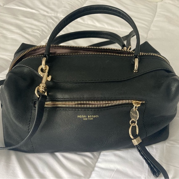 Henri Bendel Black Leather Doctor’s Bag